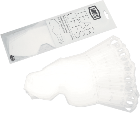 100% Standard Tear-Offs - 20 Pk