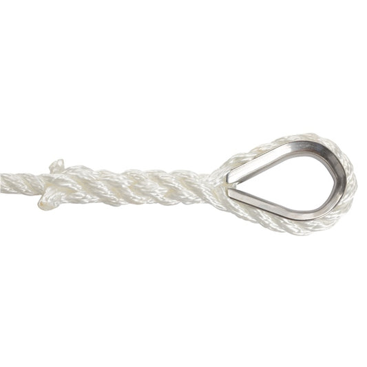 Kimpex 3-Strand Anchor Line 50' - 3/8" - Nylon - 3-Strand Twisted