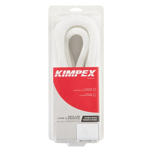Kimpex Double Braided Dock Line 20 ft - 3/8" - Nylon - Double Braided