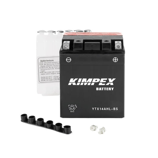 Kimpex Battery Maintenance Free AGM High Performance YTX14AHL-BS