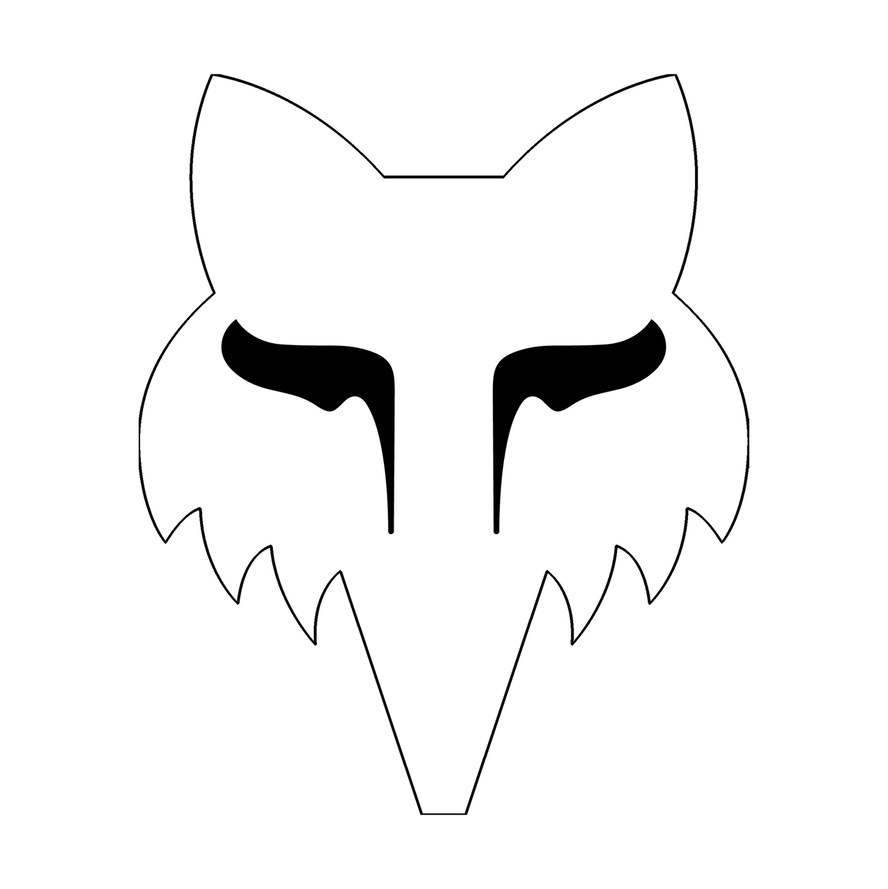 Fox Head 4" Sticker
