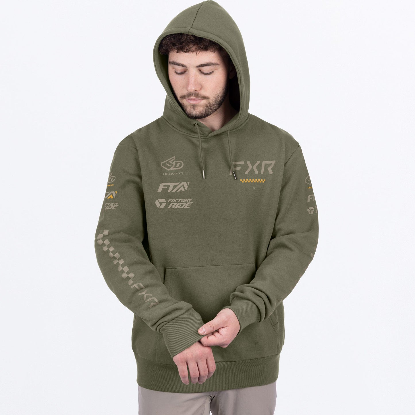 Men's Stack Cotton Pullover Hoodie