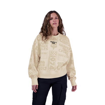 Womens Circa 74 Oversized Crew