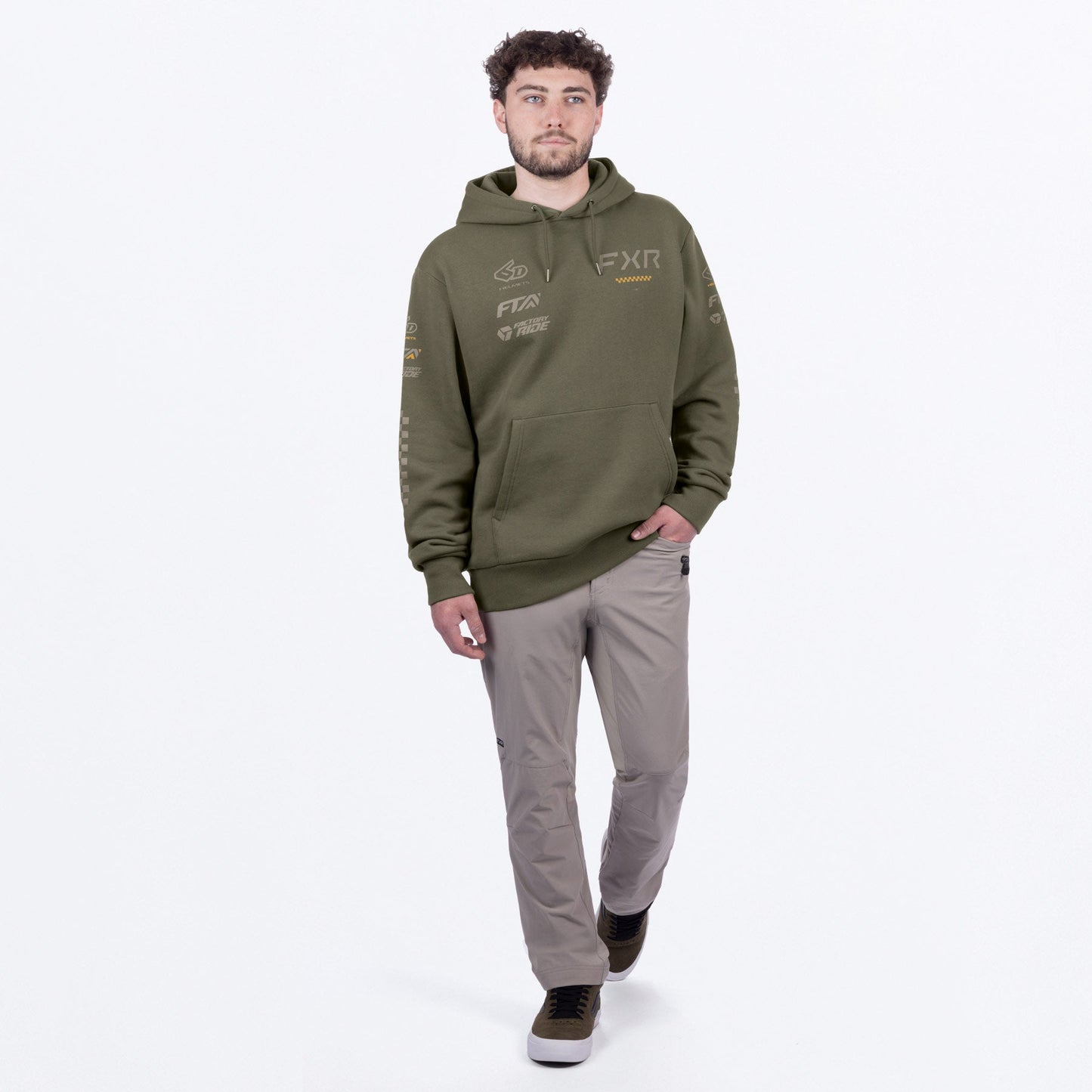 Men's Stack Cotton Pullover Hoodie