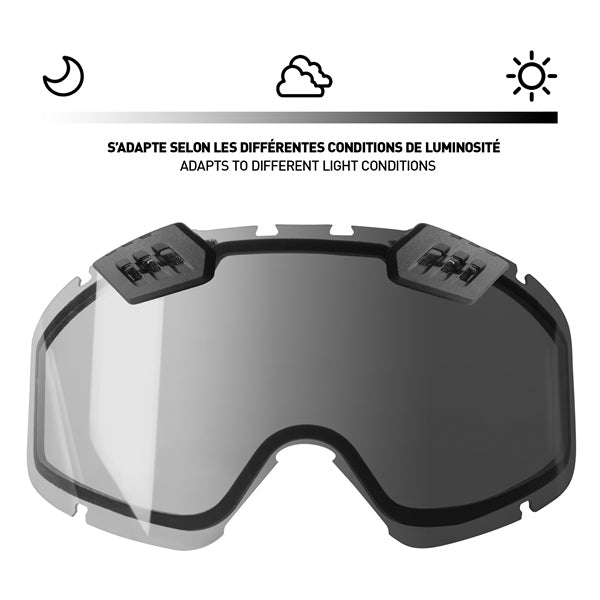 CKX Photochromic 210° Goggles Lens with adjustable Ventilation, Winter