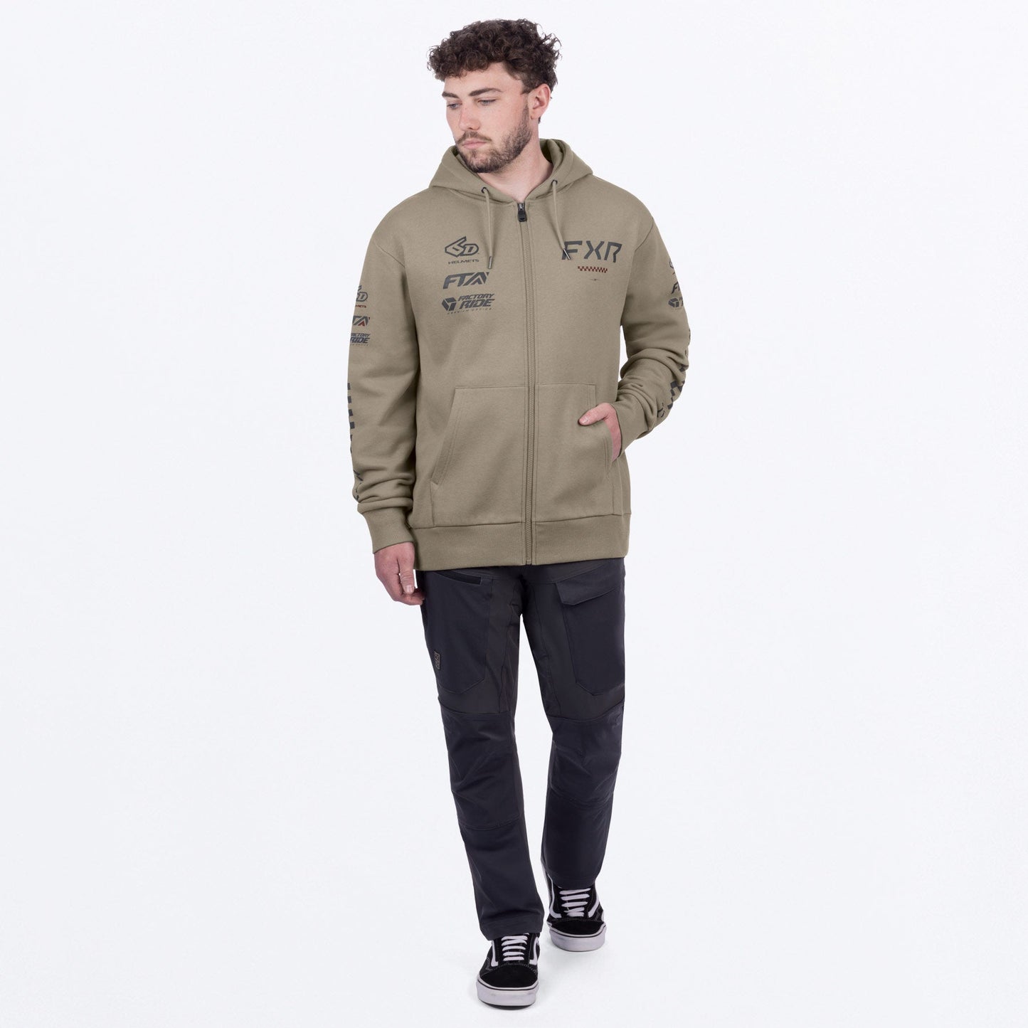 Men's Stack Cotton Zip Up Hoodie
