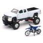 Chevrolet Silverado Pick Up with Yamaha Dirt Bike Scale Model