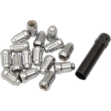 Chrome Lug Nuts - Splined Tapered - 12mm x 1.25