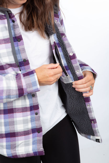 Big Sky Fleece Lined Flannel Hoodie