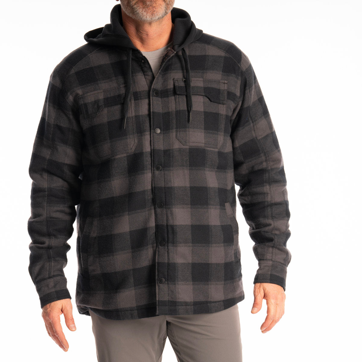 Targhee Fleece Lined Flannel Hoodie
