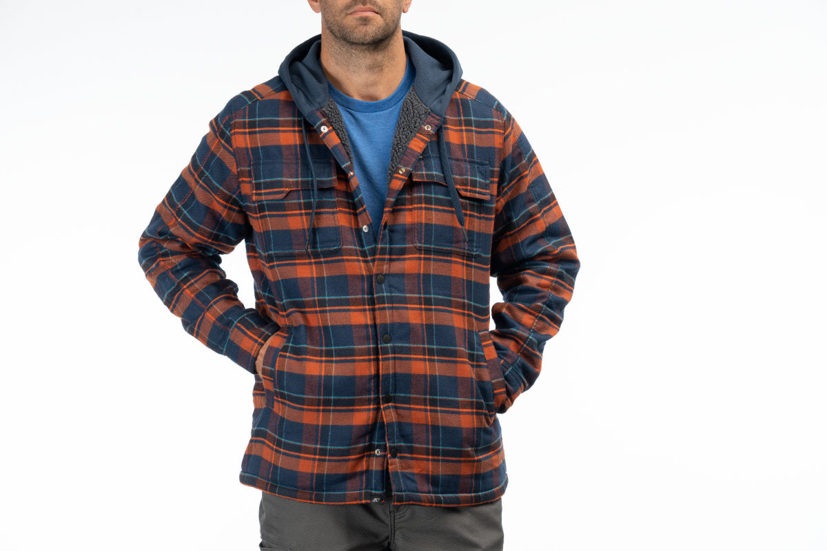 Targhee Fleece Lined Flannel Hoodie