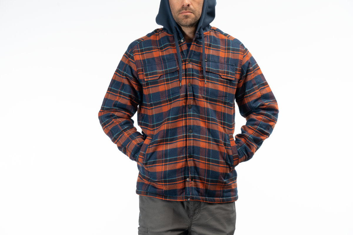 Targhee Fleece Lined Flannel Hoodie