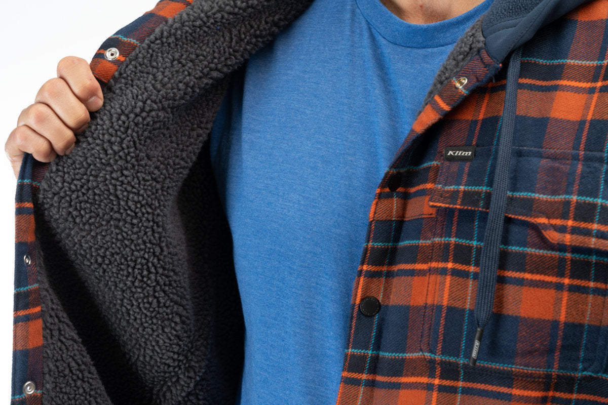 Targhee Fleece Lined Flannel Hoodie