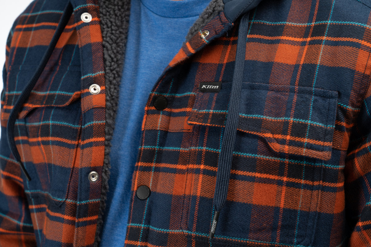 Targhee Fleece Lined Flannel Hoodie