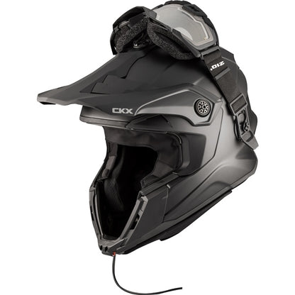 CKX Titan Original Electric Combo Helmet – Trail and Backcountry Solid - 210° Goggle Included