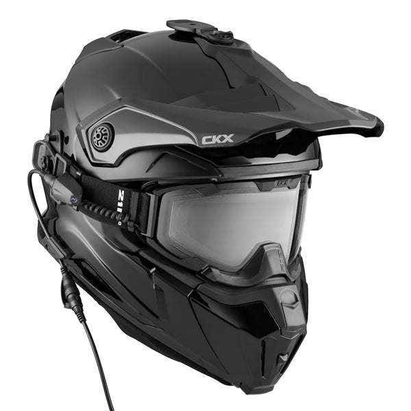 CKX Titan Original Electric Combo Helmet – Trail and Backcountry Solid - 210° Goggle Included