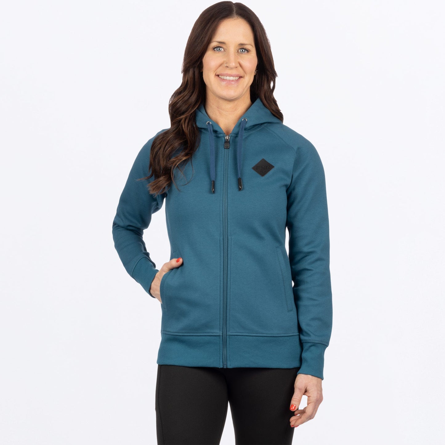 Women's Diamond Zip Hoodie