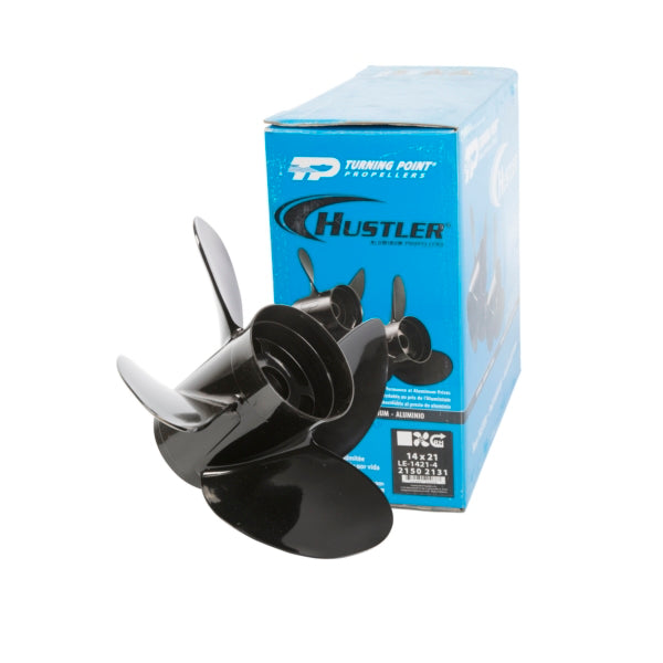 Turning Point Hustler Propeller Fits Yamaha, Fits Volvo, Fits Johnson/Evinrude, Fits Honda, Fits Suzuki, Fits Mercury - Aluminum
