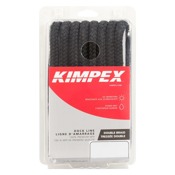 Kimpex Double Braided Dock Line 15' - 3/8" - Nylon - Double Braided