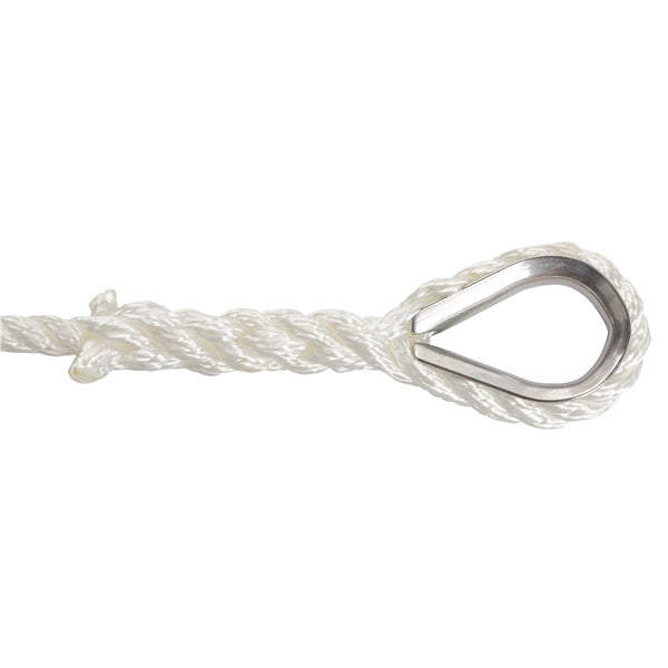 Kimpex 3-Strand Anchor Line 50' - 3/8" - Nylon - 3-Strand Twisted