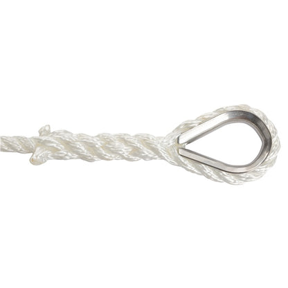 Kimpex 3-Strand Anchor Line 50' - 3/8" - Nylon - 3-Strand Twisted