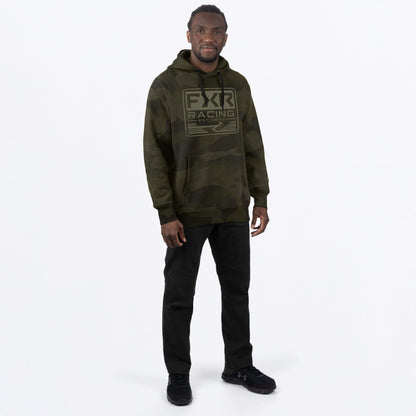 Emblem Cotton Pullover Hoodie