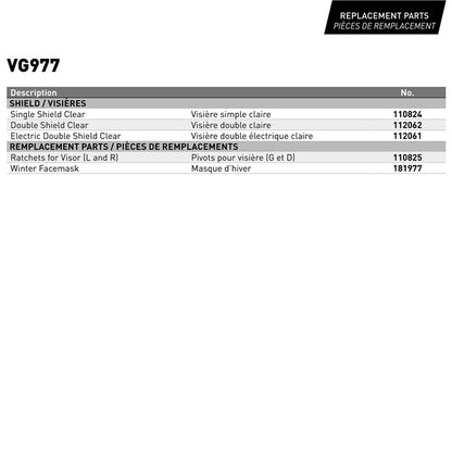 CKX VG977 Open-Face Helmet, Winter Solid