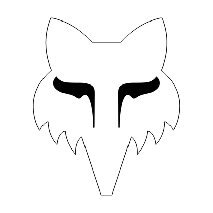 Fox Head 4" Sticker