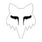 Fox Head 4" Sticker