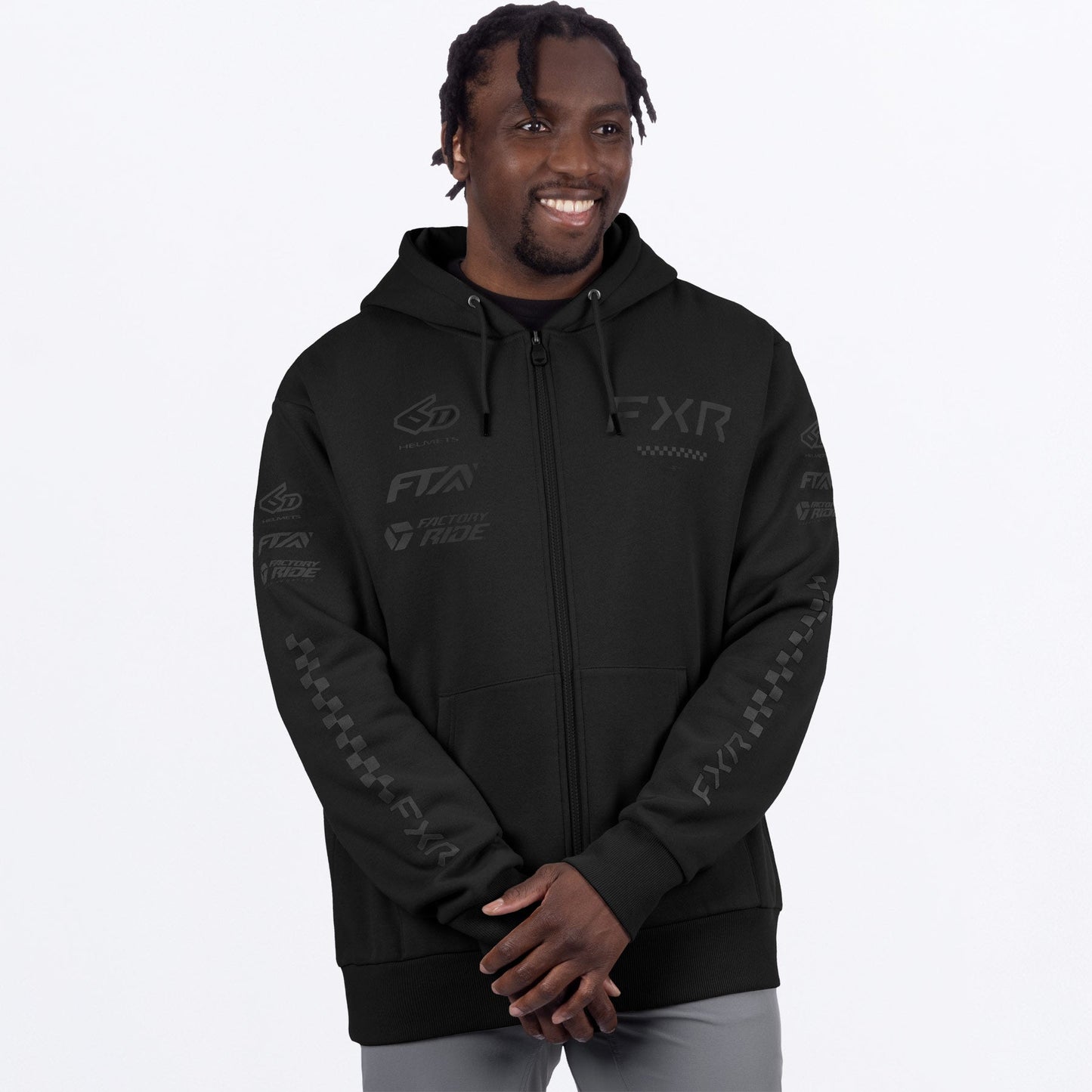 Men's Stack Cotton Zip Up Hoodie