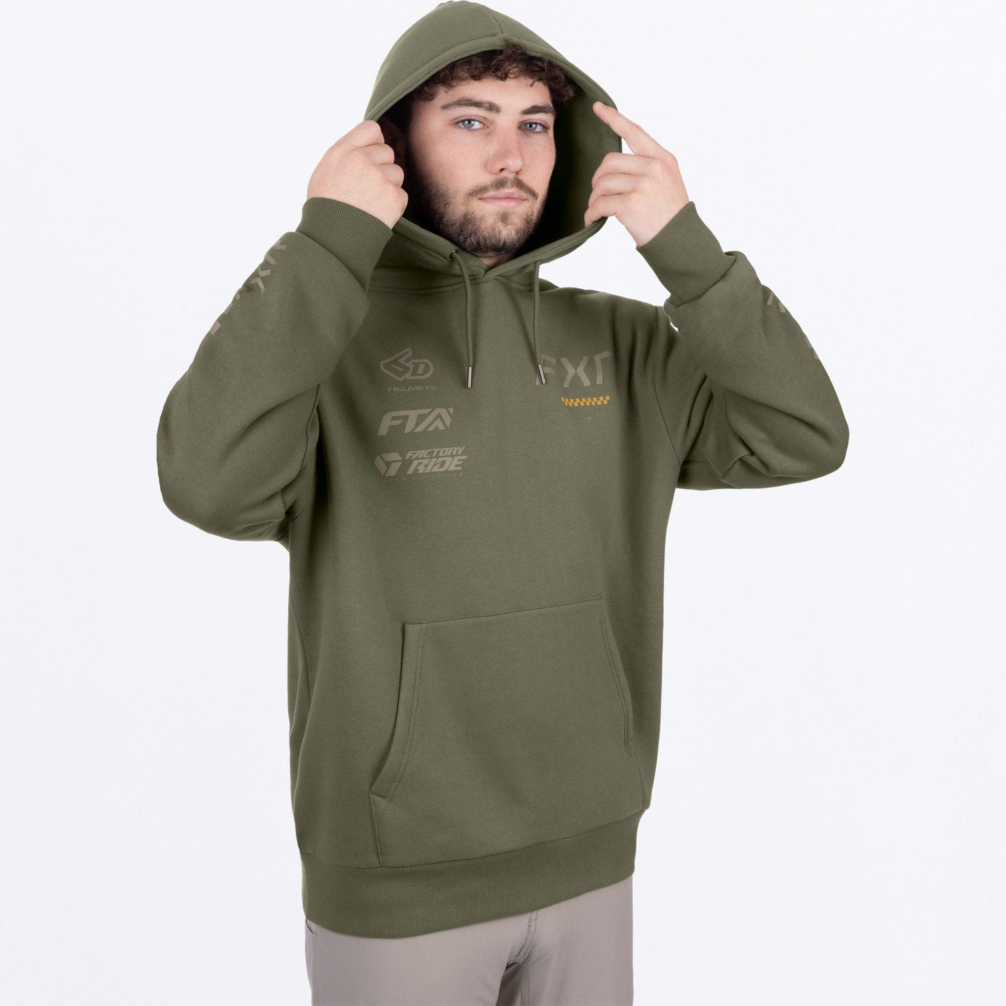 Men's Stack Cotton Pullover Hoodie