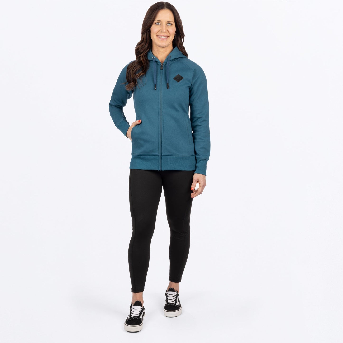 Women's Diamond Zip Hoodie