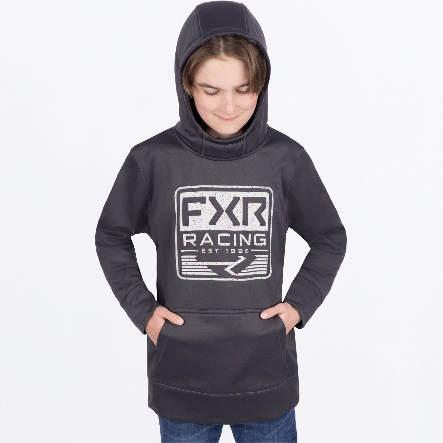 Youth Emblem Tech Pullover Hoodie