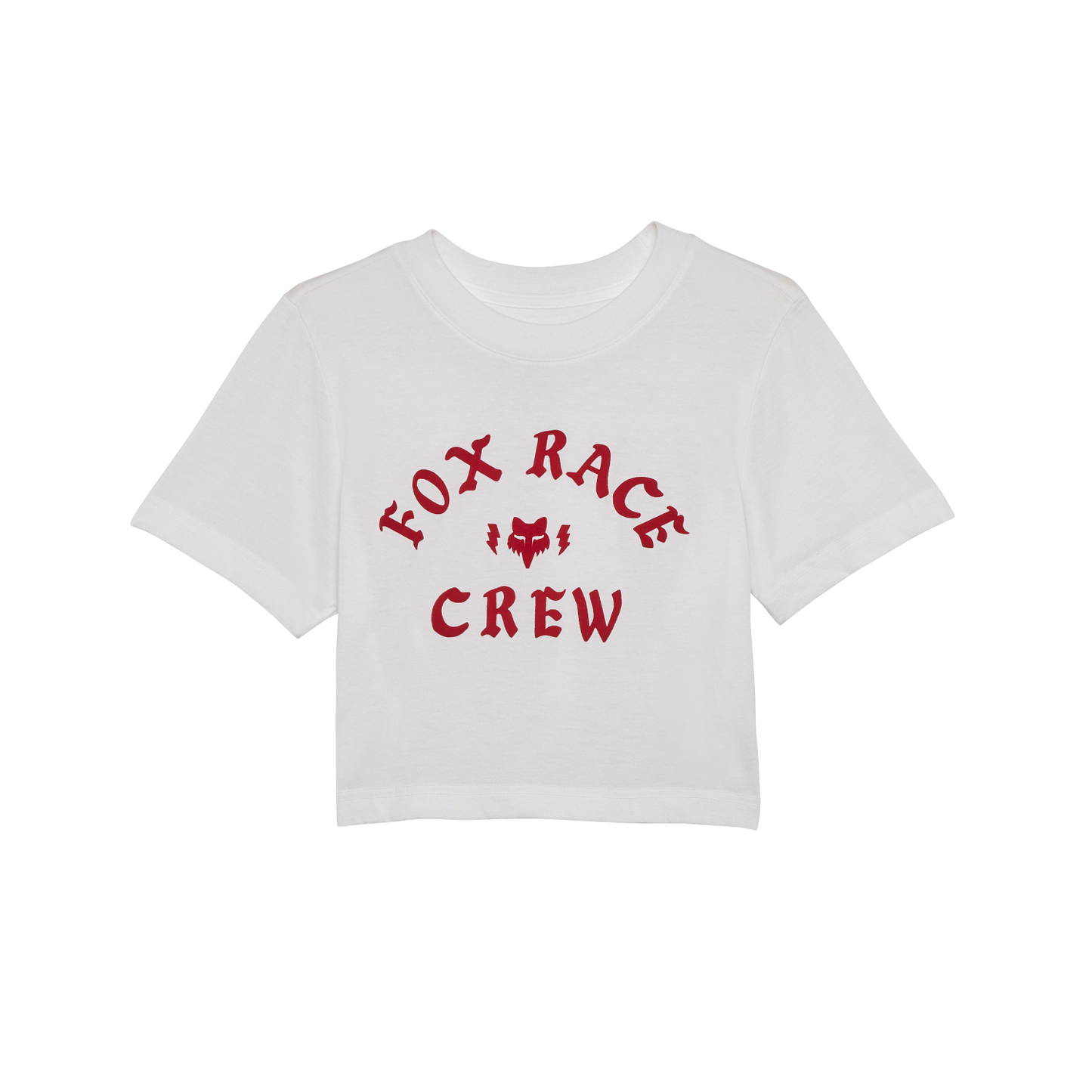 Womens Race Crew Cropped Tee