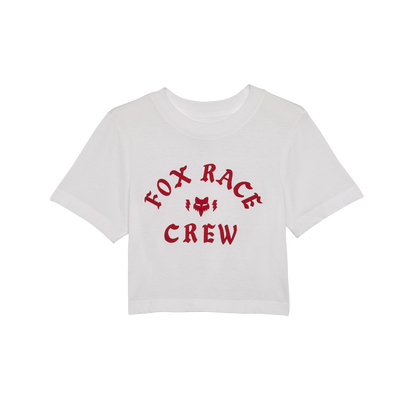 Womens Race Crew Cropped Tee