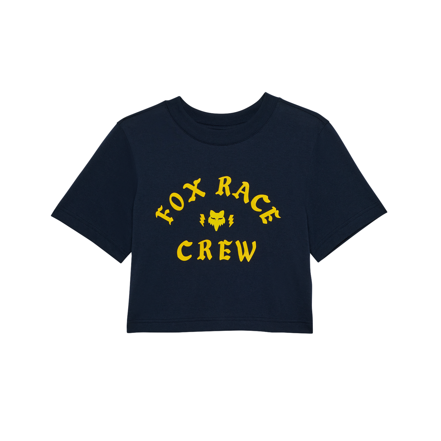Womens Race Crew Cropped Tee