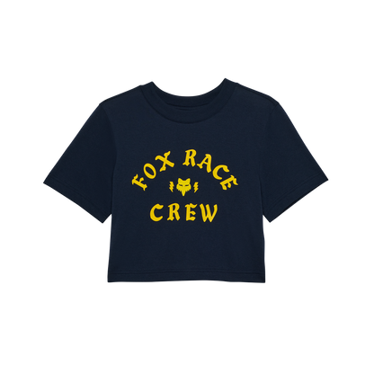 Womens Race Crew Cropped Tee