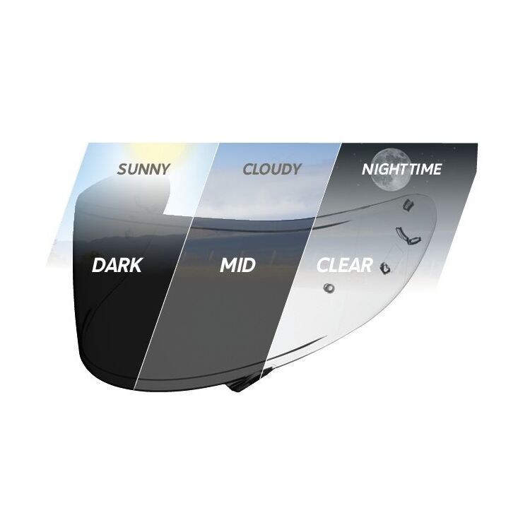 SHOEI CWR-F2 TRANSITIONS SHIELD (RF-1400 / X-Fifteen)