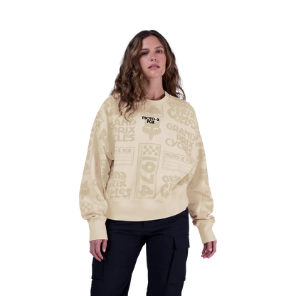 Womens Circa 74 Oversized Crew