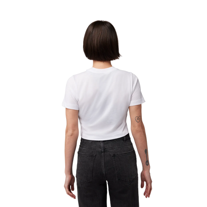 Womens Race Crew Cropped Tee
