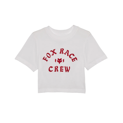 Womens Race Crew Cropped Tee