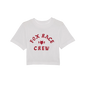 Womens Race Crew Cropped Tee