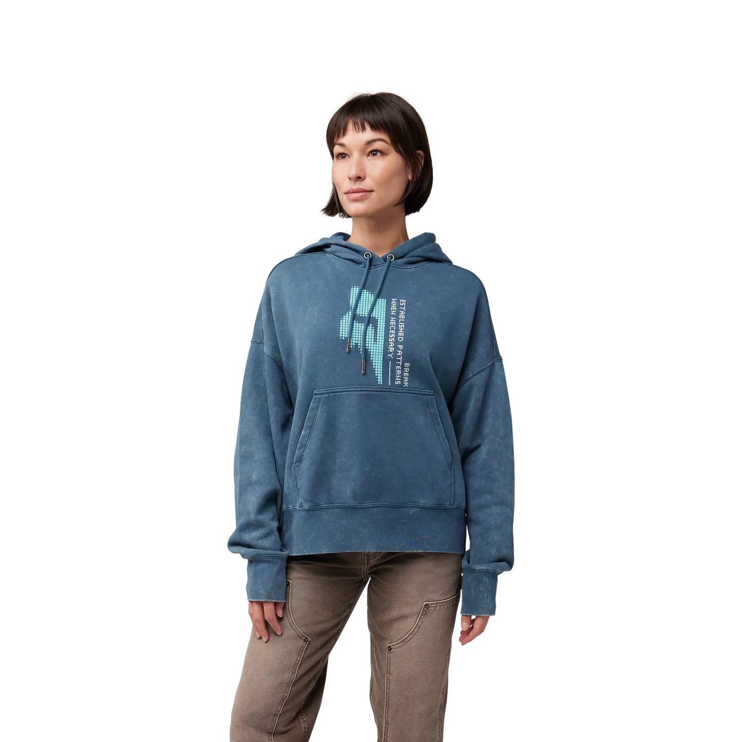Womens Throttle Oversized Pullover Hoodie