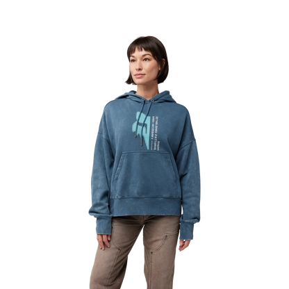Womens Throttle Oversized Pullover Hoodie